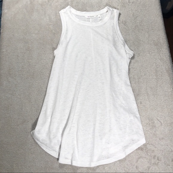 Athleta Tops - [Athleta] NEW White High Neck Tank